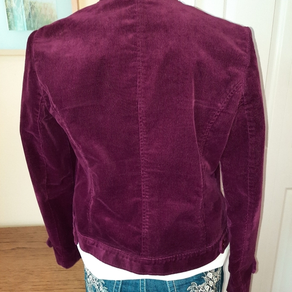 Jones New York deep plum jacket/blazer - Picture 5 of 9